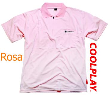Coolplay Shirt Target Dart Polo Rosa Größe S