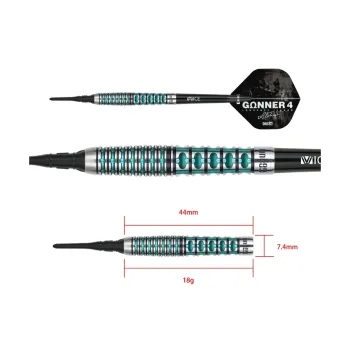 Preview: Gunner IV Softdart 18g Black/Jade