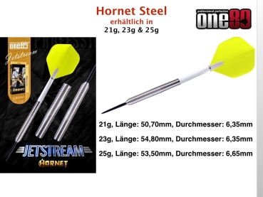 One80  Hornet Jetstream  Steeldart  90% Tungsten 21 Gramm