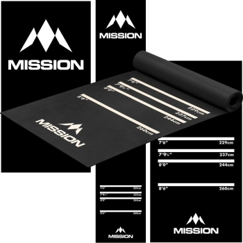Mission Darts Mat Heavy Duty Rubber Professional 10kg Pro Level Gummimatte