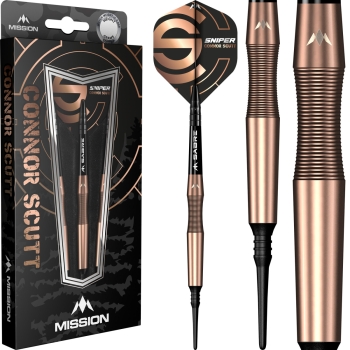 Mission Connor Scutt V2 Softdart 90 % Tungsten Bronze PVD Sniper 18g