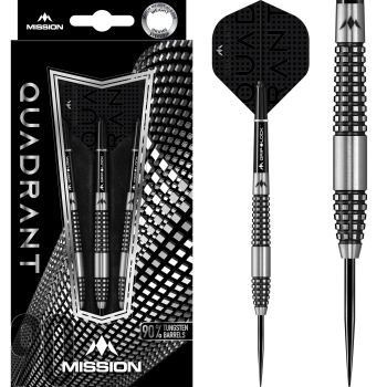Mission Quadrant Steeldart 90% Black Titanium M2 26 Gramm