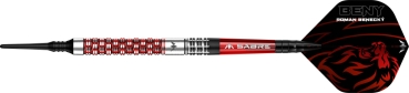 Mission Roman Benecky 90% Black/Red Softdarts 18g