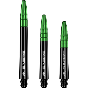 Mission Sabre Shafts Black/Grün Kurz