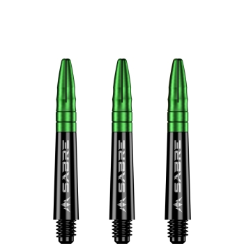 Mission Sabre Shafts Black/Grün Kurz