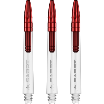 Mission Sabre Shafts Clear/Red Medium