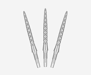 Target Swiss Stahlspitzen Storm Diamond Silber 30mm