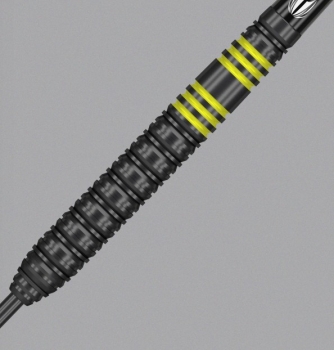 Vapor8 Black 22 Gramm Steeldart 80% Tungsten Schwarz Gelb