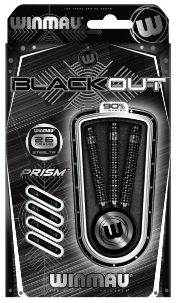 Winmau Blackout 90% Tungsten Steeldart 26 Gramm