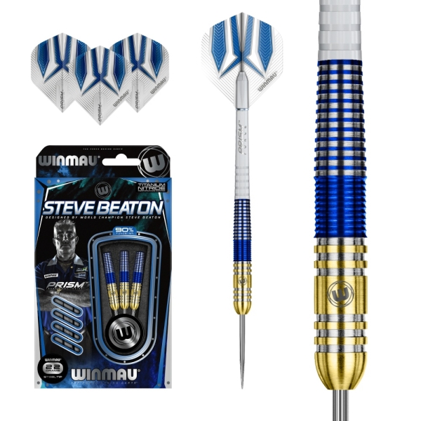 Steve Beaton Steeldart 90% Tungsten 22 Gramm Gold Blau