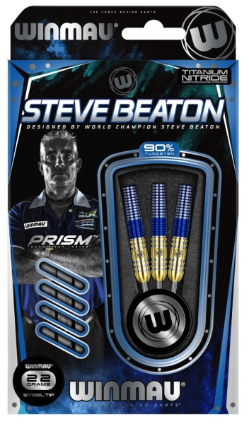 Steve Beaton Steeldart 90% Tungsten 22 Gramm Gold Blau