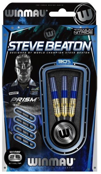 Steve Beaton Steeldart 90% Tungsten  26 Gramm Gold Blau