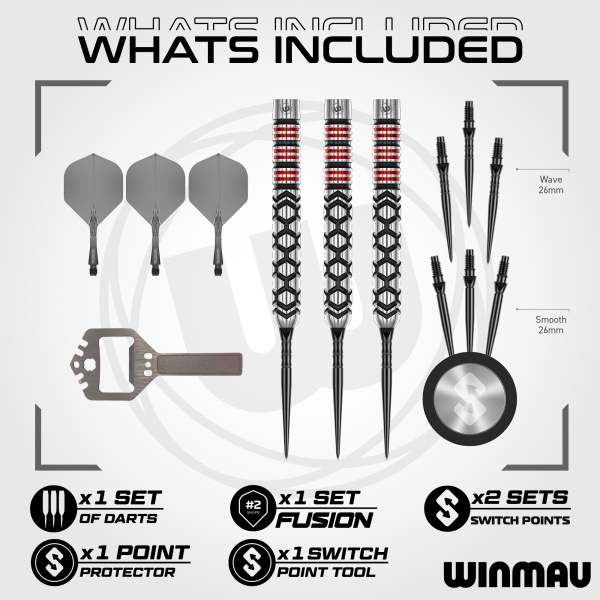 Winmau Fornax Parallel 22g Steeldart