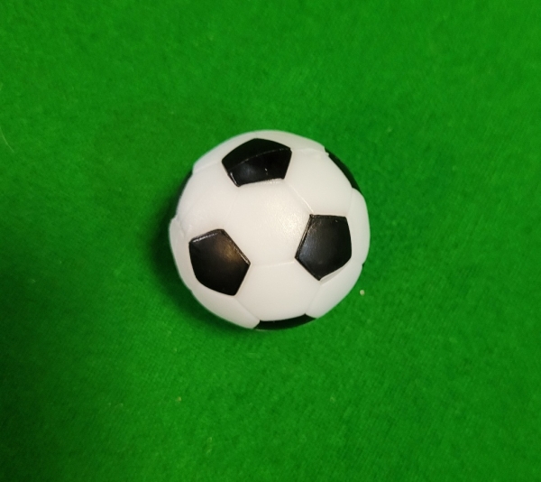 Kickerball Weiss-Schwarz 33mm