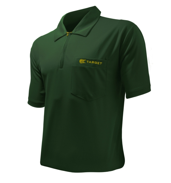 Coolplay Shirt Target Dart Polo Dunkelgrün Größe S