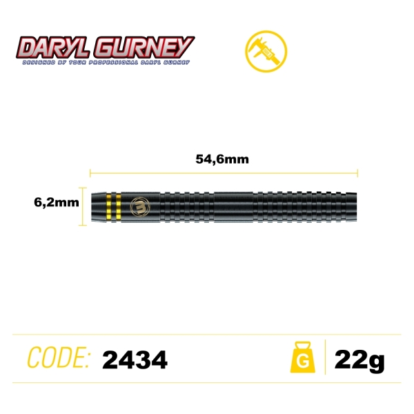 Daryl Gurney Special Edition 90% Tungsten Softdart Black 22g
