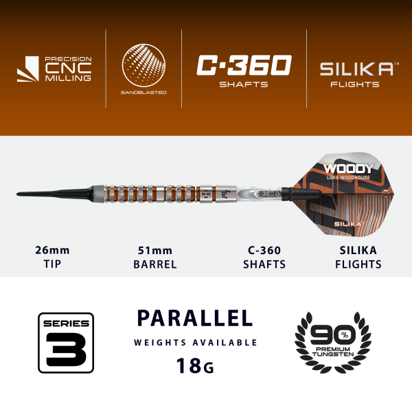 Luke Woodhouse 3 90% Softdart 18g
