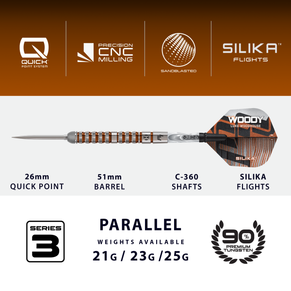 Luke Woodhouse 3 90% Steeldart 21g