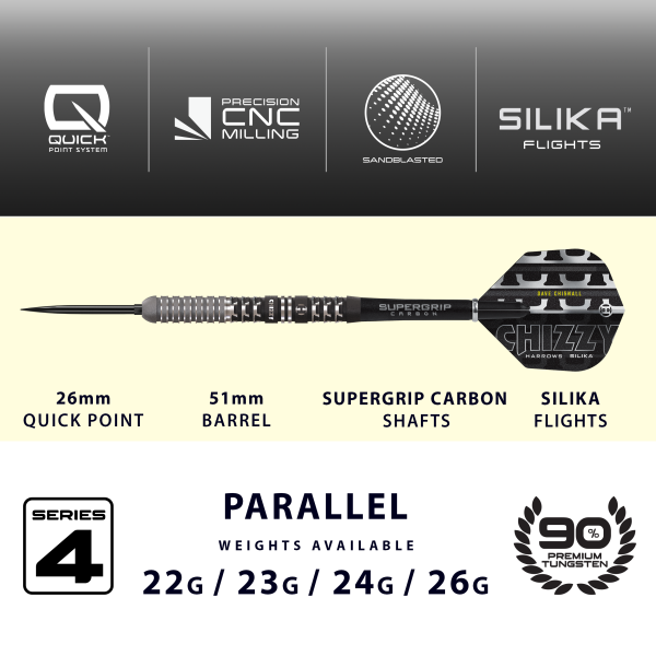 Dave Chisnall Chizzy 4 90% Steeldart 23g