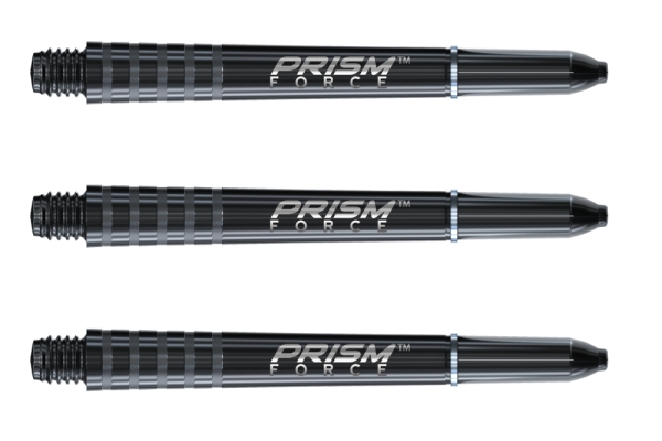 Winmau Prism Force Schäfte Intermediate Schwarz