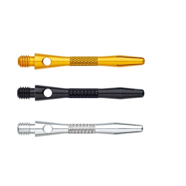 Winmau Alu Shafts Knurled Gold Short