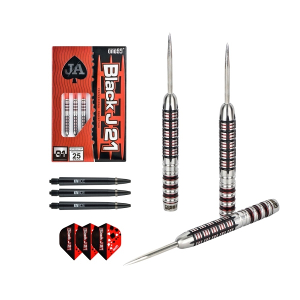 Black J 21 - 01 Steeltip 21 Gramm Barrelgewicht 90% Tungsten