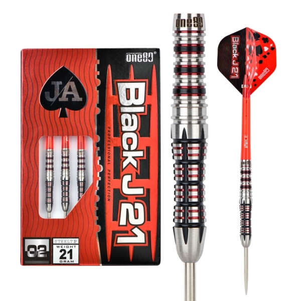 Black J 21 - 02 Steeldart 23 Gramm Barrelgewicht 90% Tungsten