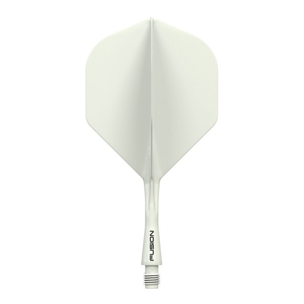 Winmau Fusion Integrated Flight & Shaft White Short