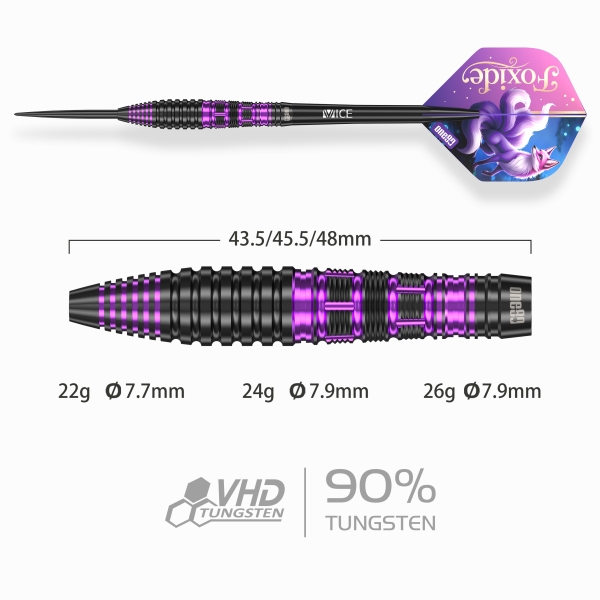 One80 Foxide F2 Steeldart 22g