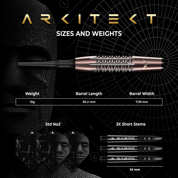 Arkitekt Softdart 90% Bronze Silica PVD 19g