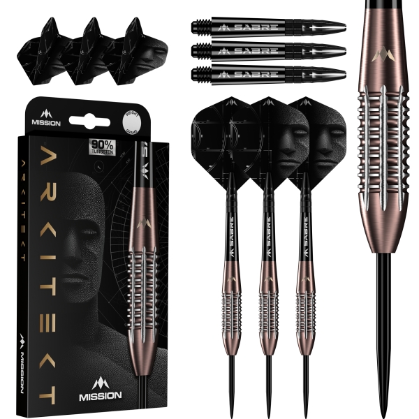 Arkitekt Steeldart 90% Bronze Silica PVD 25.5g