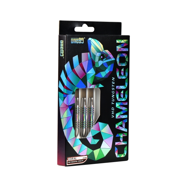 ONE80 Chameleon 90% Tungsten Coral Steeldart  22 Gramm