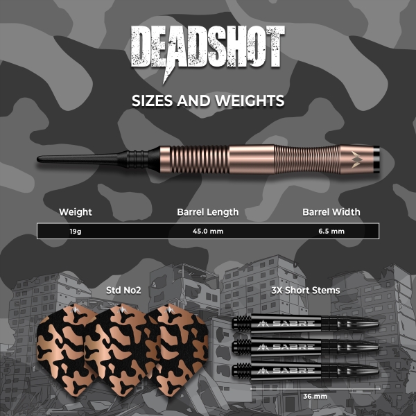 Dead Shot Softdart 95% Bronze 19g