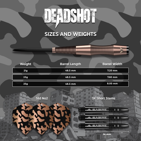 Dead Shot Steeldart 95% Bronze 25g