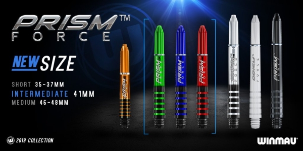 Winmau Prism Force Schäfte Intermediate Rot