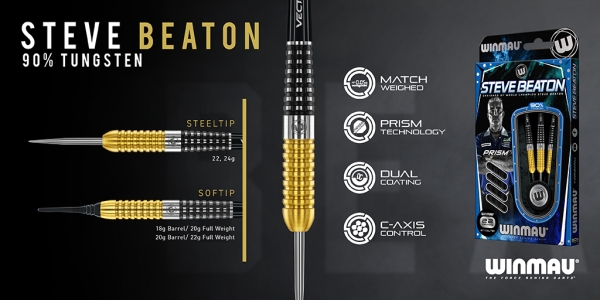 Steve Beaton Steeldart Special Edition 22 Gramm 90% Tungsten