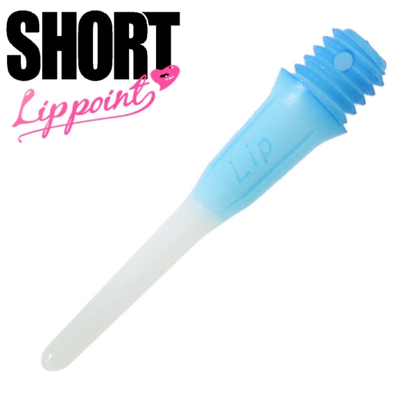 L-Style Lippoint Spitzen 2 Farbig Hellblau-Weiss Kurz 21mm