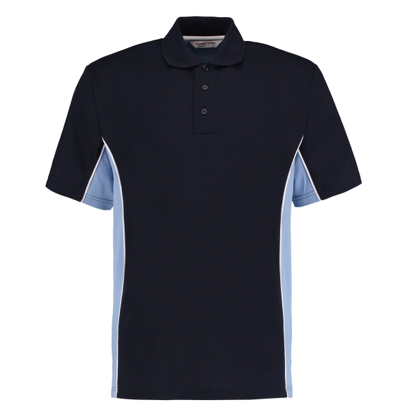 Dartshirt  Polo Shirt Kustom Kit KK475 Navy Hellblau Größe XL