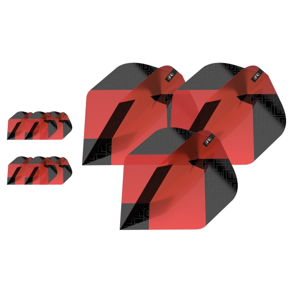 Target TAG Schwarz & Rot x 3 SETS NO2 FLIGHT
