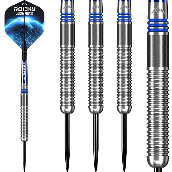 Mission Josh Rock Darts  Steeldart  80%  Silber & Blau  25g
