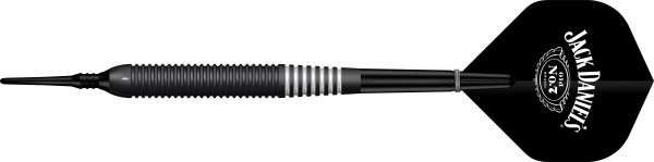 Jack Daniels Old No7 Electro Black Brass Softdarts 19g