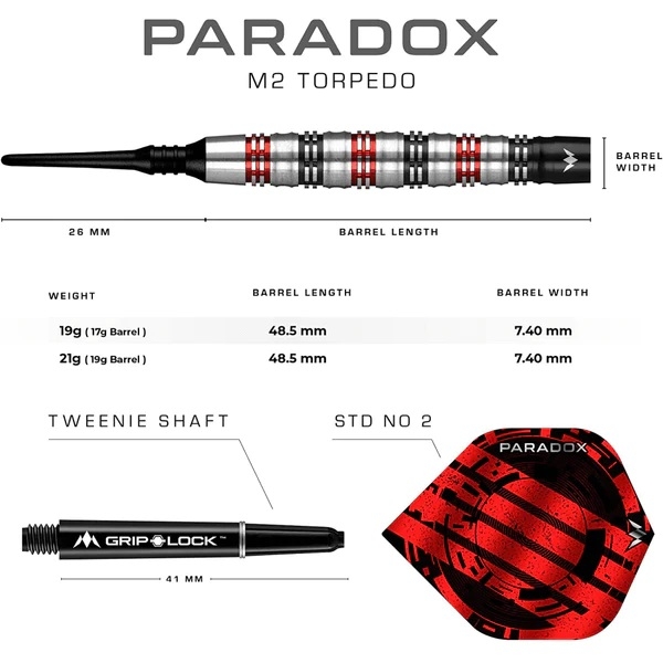 Mission Paradox 90% M2 Softdarts 19g