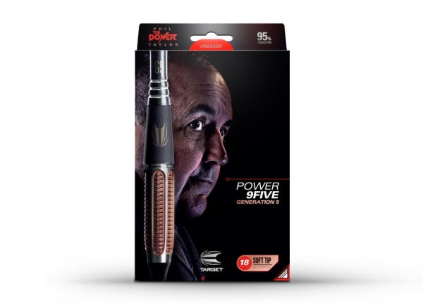 Phill Taylor Power 9Five G5 24 Gramm Steel Tip Darts