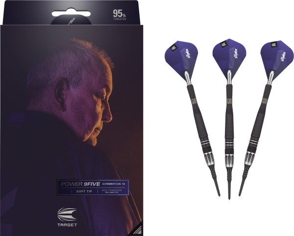 POWER 9FIVE G10 95% 18G SOFT TIP DARTS