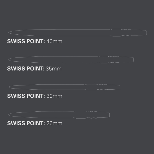 Target Swiss Stahlspitzen Silber 40mm