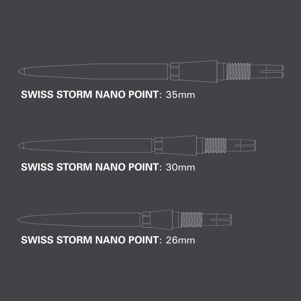 Target Swiss Stahlspitzen Storm Nano Gold 35mm