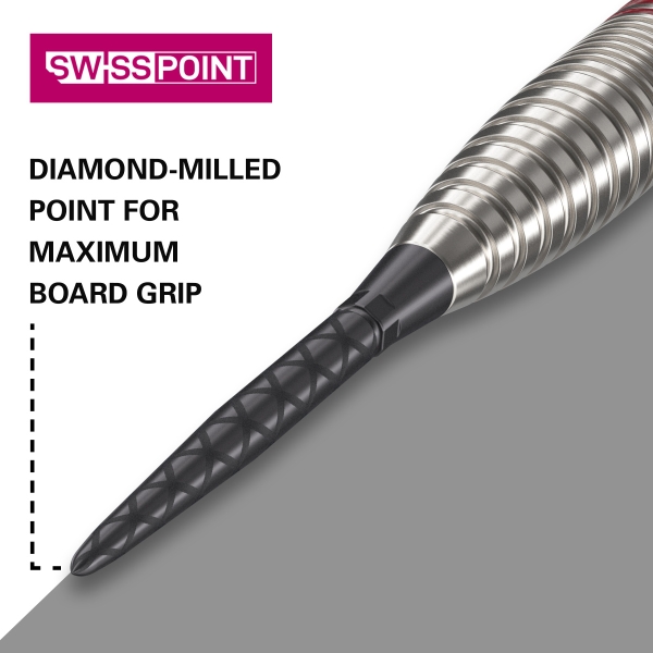 Target Swiss Stahlspitzen Storm Diamond Schwarz 26mm