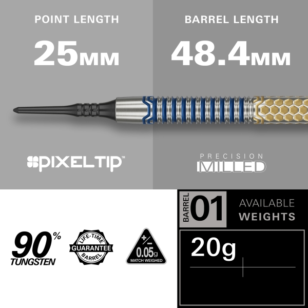 Target Josh Rock G1 Softdarts 20 Gram