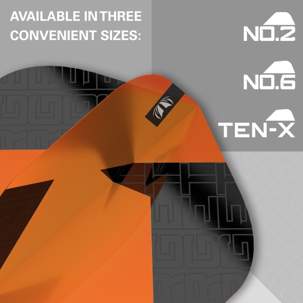 Target TAG Schwarz & ORANGE x 3 SETS NO2 FLIGHT
