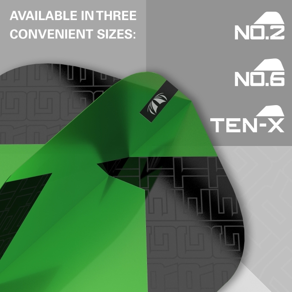 Target TAG Schwarz & Grün x 3 SETS NO2 FLIGHT